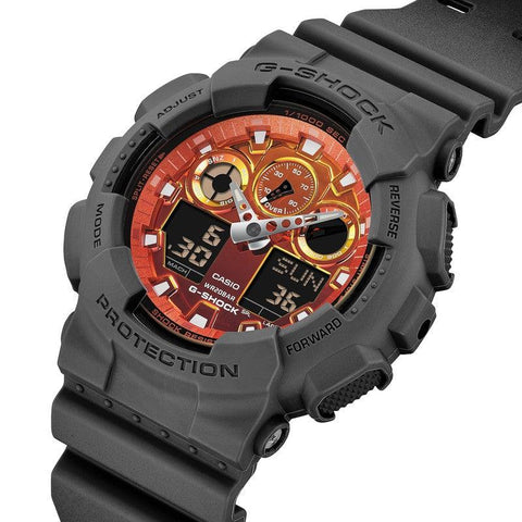 The Watch Boutique CASIO G-SHOCK ANALOG-DIGITAL - GA-100FL-8ADR