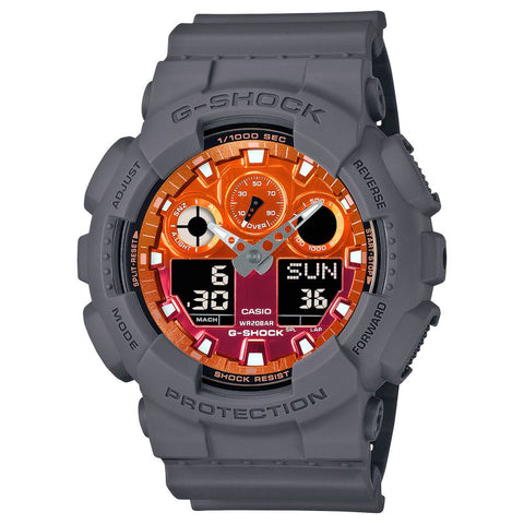 The Watch Boutique CASIO G-SHOCK ANALOG-DIGITAL - GA-100FL-8ADR
