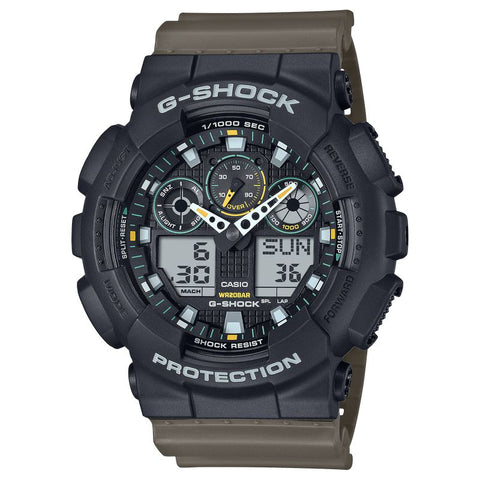 The Watch Boutique CASIO G-SHOCK ANALOG-DIGITAL - GA-100TU-1A3DR