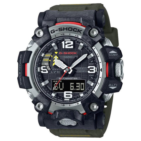 The Watch Boutique CASIO G-SHOCK MASTER OF G-LAND MUDMASTER MENS 200M CARBON CORE TRIPLE SENSOR - GWG-2000-1A3DR