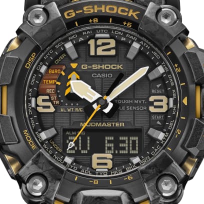 The Watch Boutique CASIO G-SHOCK MASTER OF G-LAND MUDMASTER MENS 200M CARBON CORE TRIPLE SENSOR - GWG-2000-1A5DR