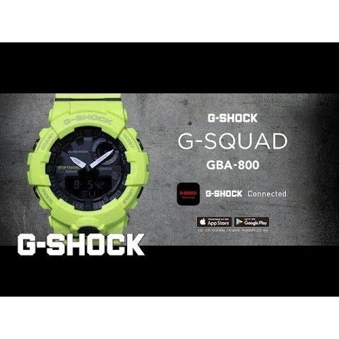 The Watch Boutique CASIO G-SHOCK MENS 200M BLUETOOTH FITNESS - GBA-800-1ADR