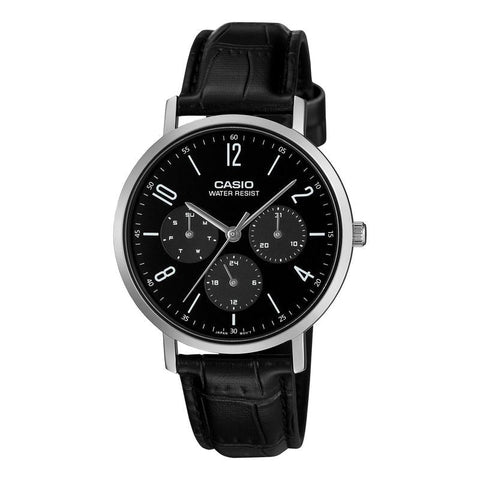 Casio Analog Watch Leather Band - MTP-VT06L-1BDF