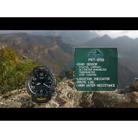 The Watch Boutique CASIO PROTREK MENS 100M BLUETOOTH QUAD SENSOR - PRT-B50-2DR