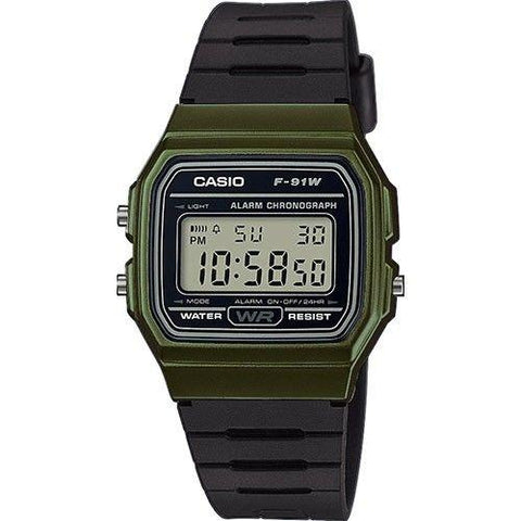 The Watch Boutique CASIO RETRO MENS WR - F-91WM-3ADF Default Title
