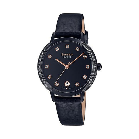 The Watch Boutique CASIO SHEEN WOMENS 50M - SHE-4056BL-1AUDF Default Title