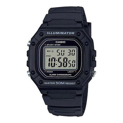 The Watch Boutique CASIO STANDARD COLLECTION MENS 50M - W-218H-1AVDF Default Title