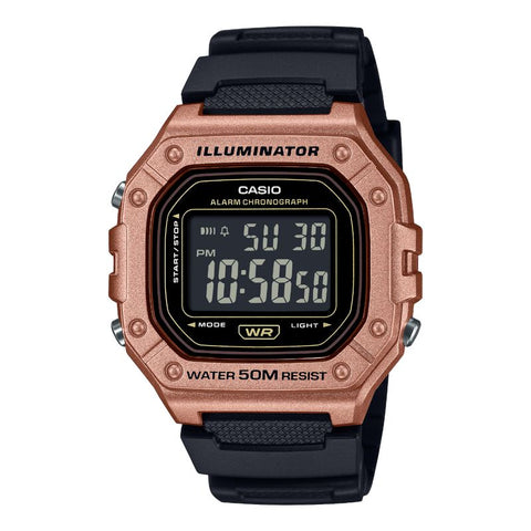 The Watch Boutique CASIO STANDARD COLLECTION MENS 50M - W-218HM-5BVDF