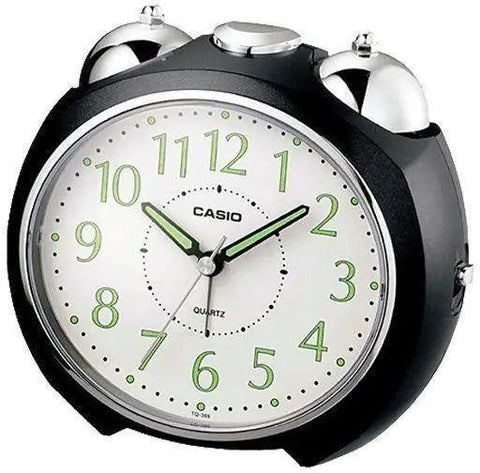 The Watch Boutique Casio Analog Black Alarm Clock TQ-369-1DF