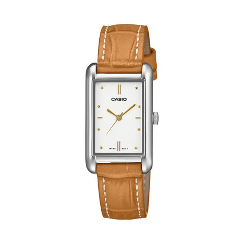 The Watch Boutique Casio Analog Watch Genuine Leather Band - LTP-B171L-7A2DF
