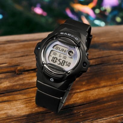 The Watch Boutique Casio Baby G-Shock Blue Dial Digital Watch BG-169GD-1DR