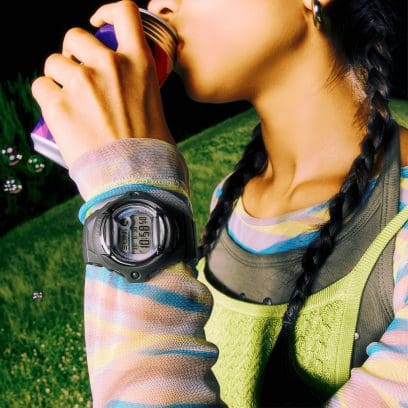 The Watch Boutique Casio Baby G-Shock Blue Dial Digital Watch BG-169GD-1DR