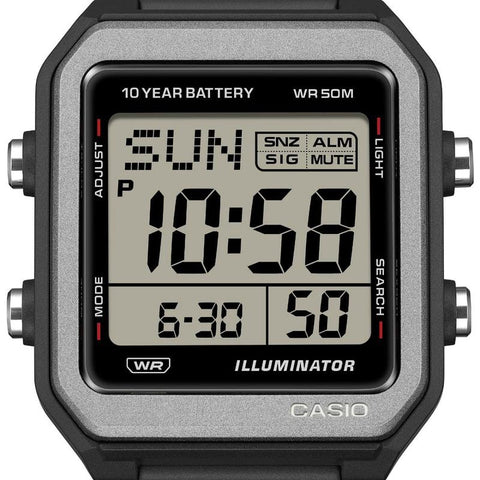 The Watch Boutique Casio Bold Digital Watch - W-221H-1AVDF