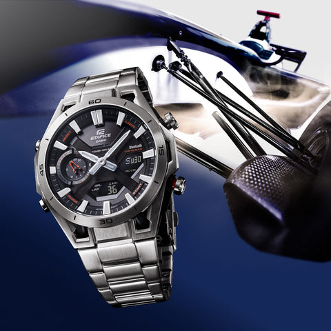 The Watch Boutique Casio Edifice Solar Racing‑Inspired Chronograph Watch -