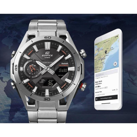 The Watch Boutique Casio Edifice Solar Racing‑Inspired Chronograph Watch -