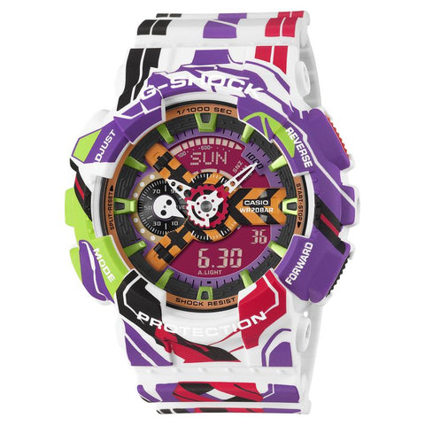 The Watch Boutique Casio G-SHOCK Evangelion Unit-01 Collaboration Tough Watch - GA-110EVA30-7ADR