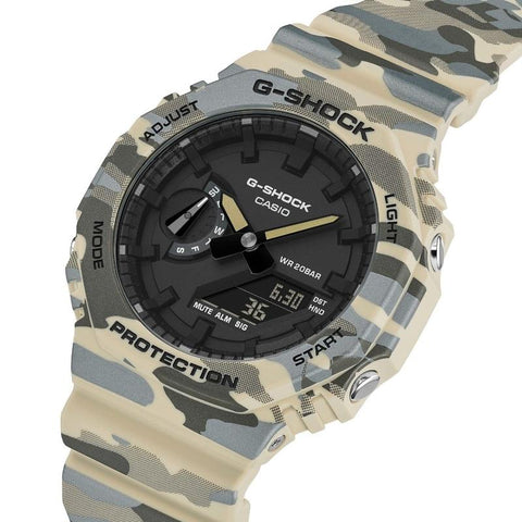 Casio G‑Shock Camouflage Bio‑Resin Analog‑Digital Watch - GA-2100CM-5ADR