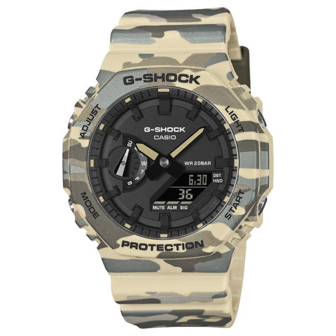Casio G‑Shock Camouflage Bio‑Resin Analog‑Digital Watch - GA-2100CM-5ADR