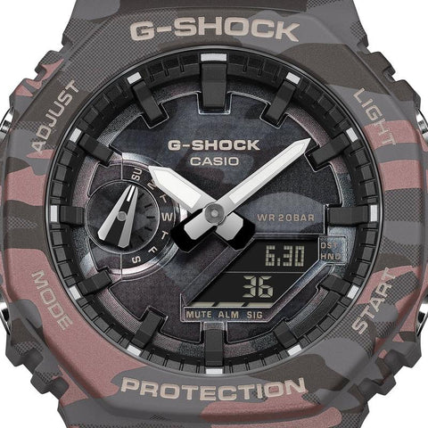 The Watch Boutique Casio G-Shock Camouflage Carbon Core Guard Analog-Digital Watch - GA-2100CMD-8ADR