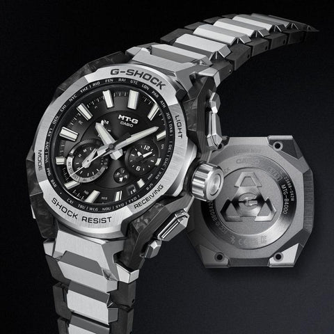 The Watch Boutique Casio G‑Shock Carbon‑Steel Solar Watch Multi‑Function - MTG-B4000D-1ADR