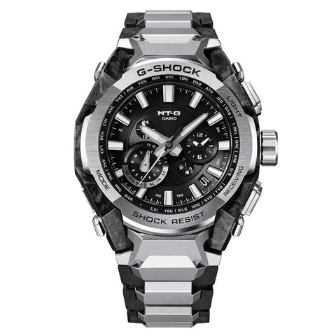 The Watch Boutique Casio G‑Shock Carbon‑Steel Solar Watch Multi‑Function - MTG-B4000D-1ADR