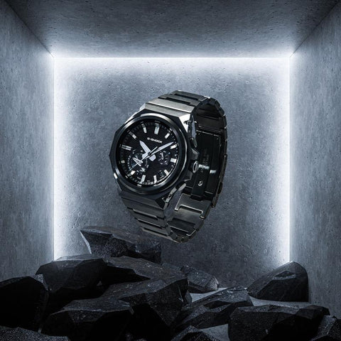 The Watch Boutique Casio G-Shock G-Steel Black Ion Plated Stainless Steel Watch - GST-B1000BD-1ADR