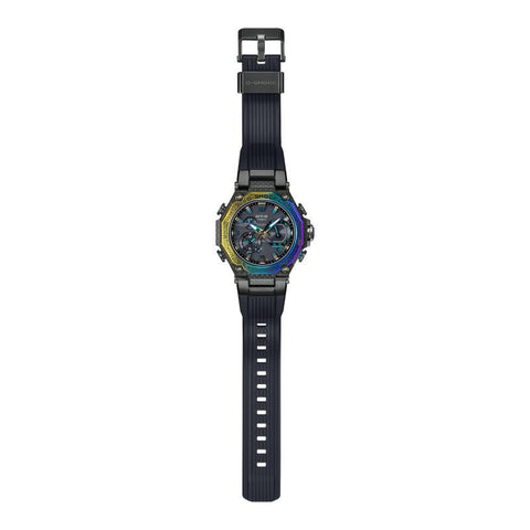 Casio G-Shock Multi-layered Carbon Watch with Rainbow Bezel - MTG-B2000YR-1ADR