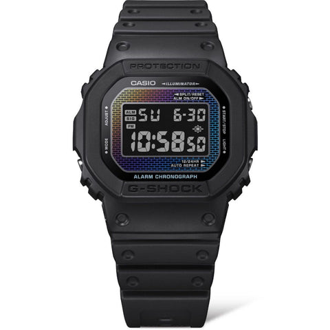 The Watch Boutique Casio G‑Shock Rainbow Brick Wall Digital Watch - DW-5600RW-1DR