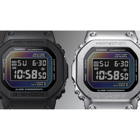 The Watch Boutique Casio G‑Shock Rainbow Brick Wall Digital Watch - DW-5600RW-1DR