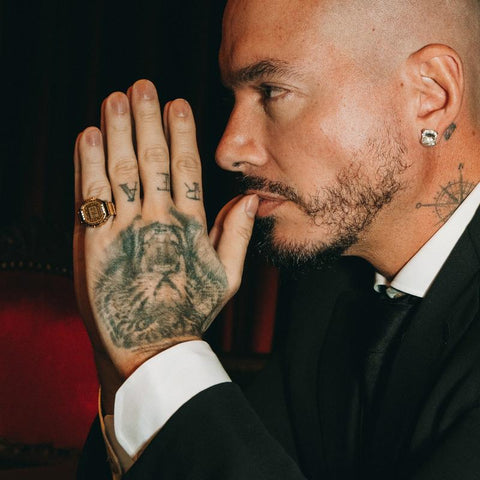 The Watch Boutique Casio J Balvin Collaboration Digital Ring Watch Gold - CRW-001JB-9DR