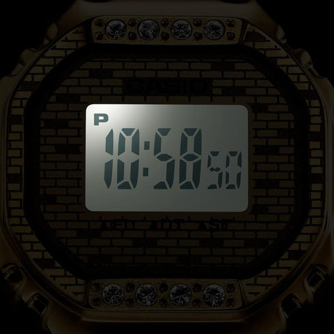 The Watch Boutique Casio J Balvin Collaboration Digital Ring Watch Gold - CRW-001JB-9DR