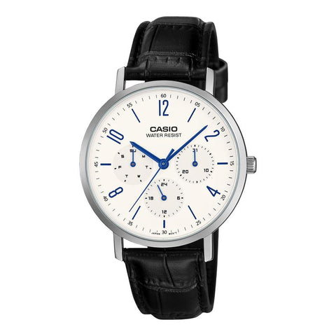 Casio Analog Leather Strap Watch - MTP-VT06L-7BDF