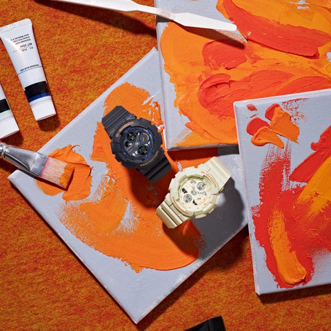 The Watch Boutique Casio Navy G-Shock Analog-Digital Watch - GMA-S140-2A2DR