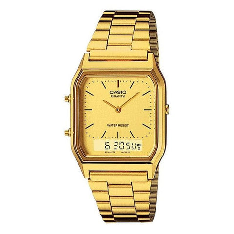 The Watch Boutique Casio Wr Ss Gold Ana-Digi Champ - AQ230GA-9D
