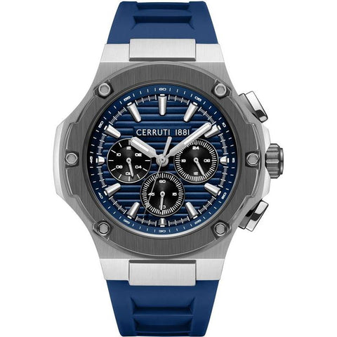 The Watch Boutique Cerruti 1881 Lucardo Blue Dial Quartz Men's Watch 100m Water Resistant