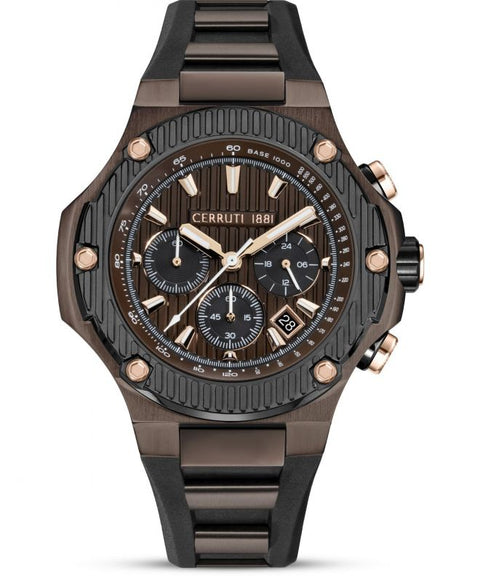 The Watch Boutique Cerruti 1881 Lucardo Quartz Watch Black Dial CIWGO0050602
