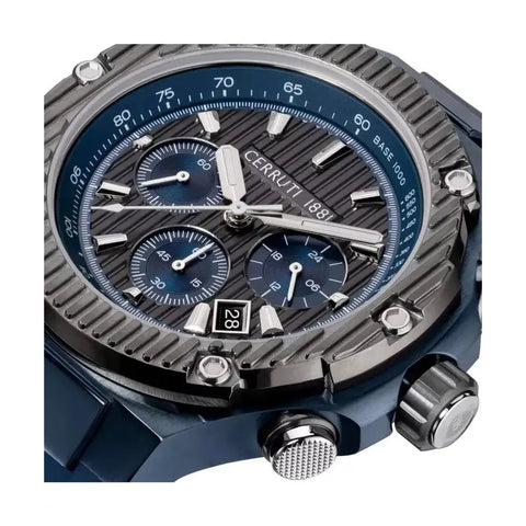 The Watch Boutique Cerruti 1881 Lucardo Quartz Watch Blue Dial CIWGO0050601