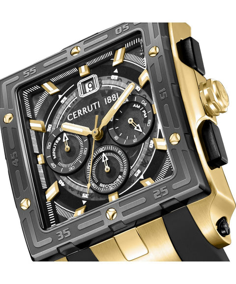 The Watch Boutique Cerruti 1881 Odissea Quartz Watch Black Dial CIWGO0072404