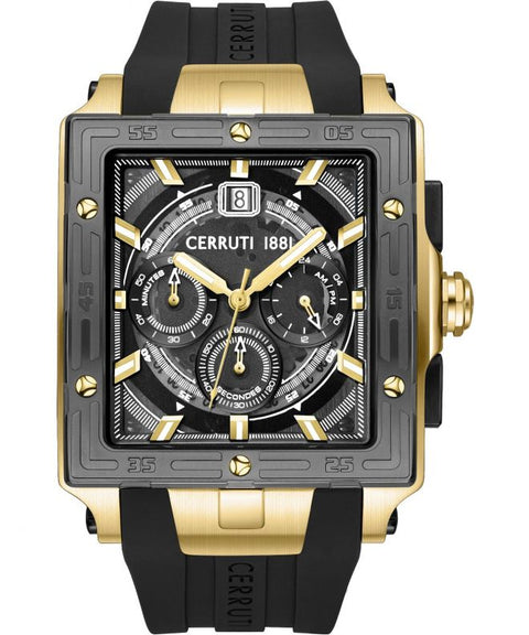 The Watch Boutique Cerruti 1881 Odissea Quartz Watch Black Dial CIWGO0072404