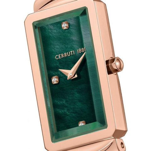 Cerruti 1881 Vallucciole Ladies Quartz Green Dial 17mm Watch