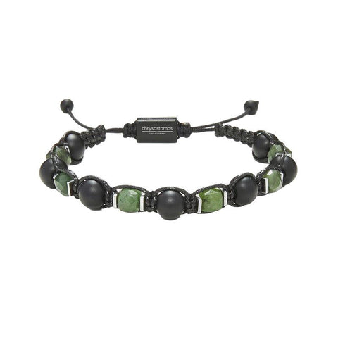 The Watch Boutique Chrysostomos Handmade Bracelet with Onyx & Agate