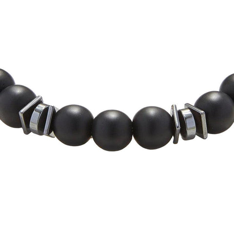 The Watch Boutique Chrysostomos Handmade Bracelet with Onyx & Hematite