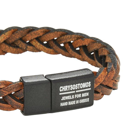 The Watch Boutique Chrysostomos Handmade Leather Bracelet