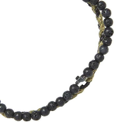 The Watch Boutique Chrysostomos Handmade Multi-Line Bracelet with Cross