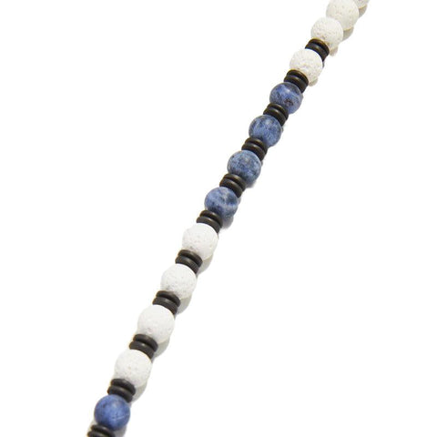 The Watch Boutique Chrysostomos Handmade Necklace with Sodalite & Onyx