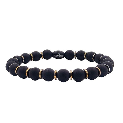 The Watch Boutique Chrysostomos Handmade Onyx Men's Bracelet
