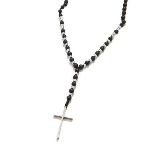 The Watch Boutique Chrysostomos Handmade Rosary Necklace with Onyx