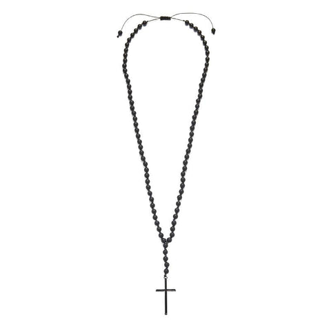 The Watch Boutique Chrysostomos Handmade Rosary Necklace with Onyx