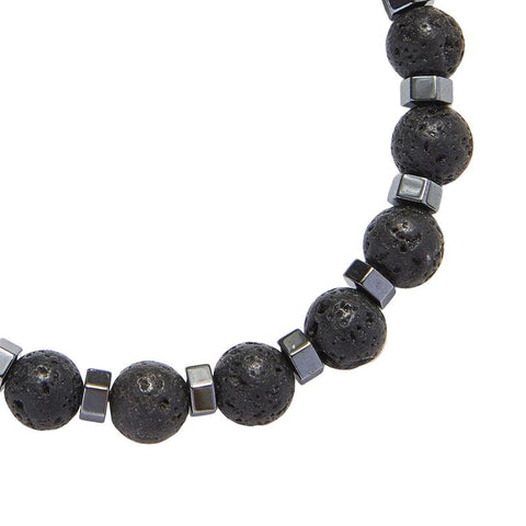 The Watch Boutique Chrysostomos Kids Bracelet Handmade Natural Mineral Lava Stones