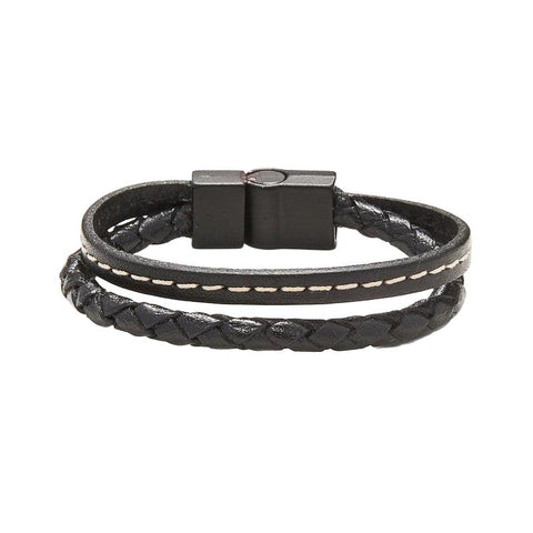 The Watch Boutique Chrysostomos Kids Handmade Bracelet with Black Braid Strap